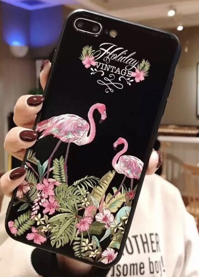 TPU FLAMINGO FLOWER Samsung A80