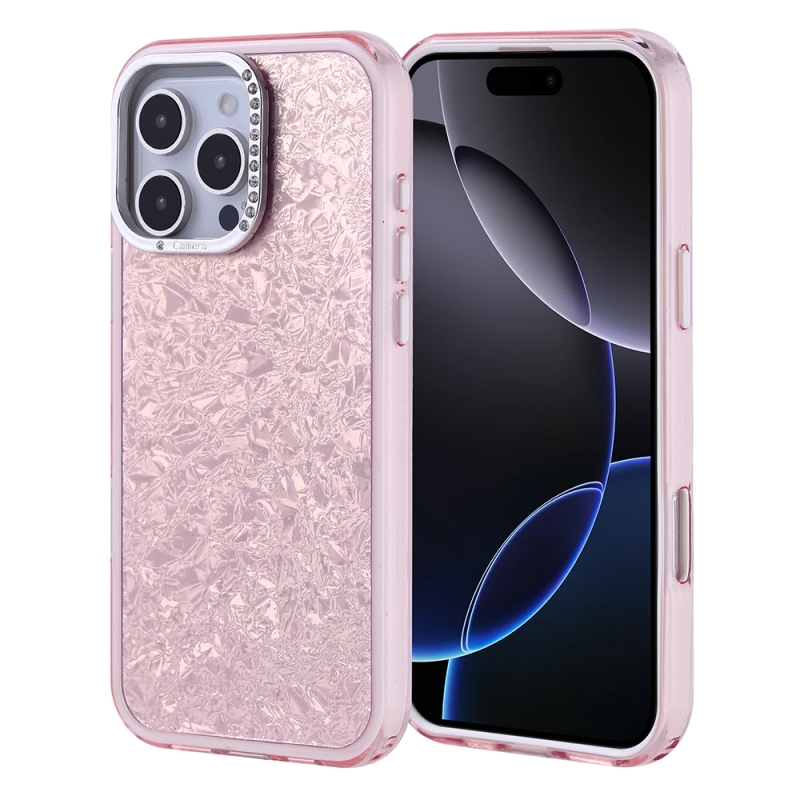 iPhone 16 Pro Marble Glitter Case