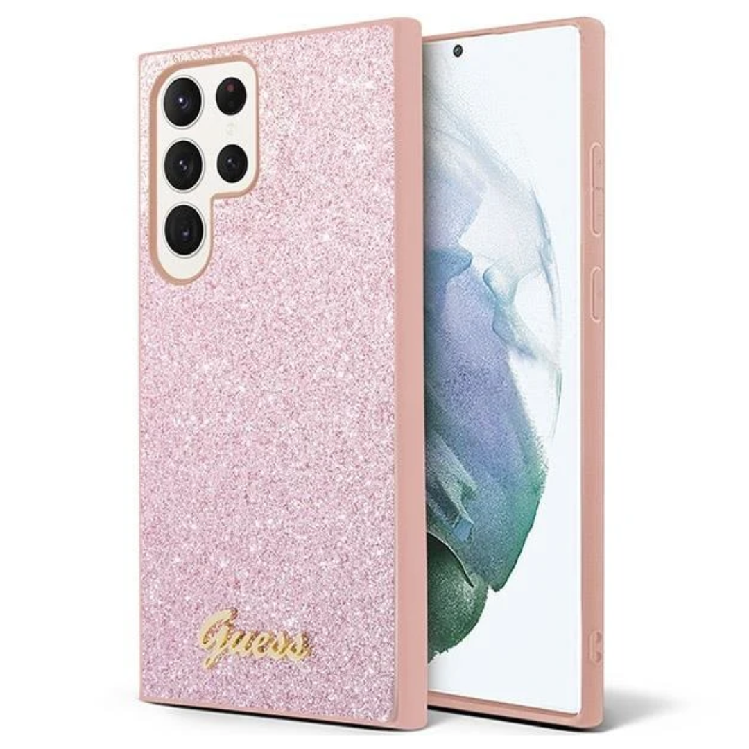 Samsung S24 Ultra GUESS Glitter Script Case