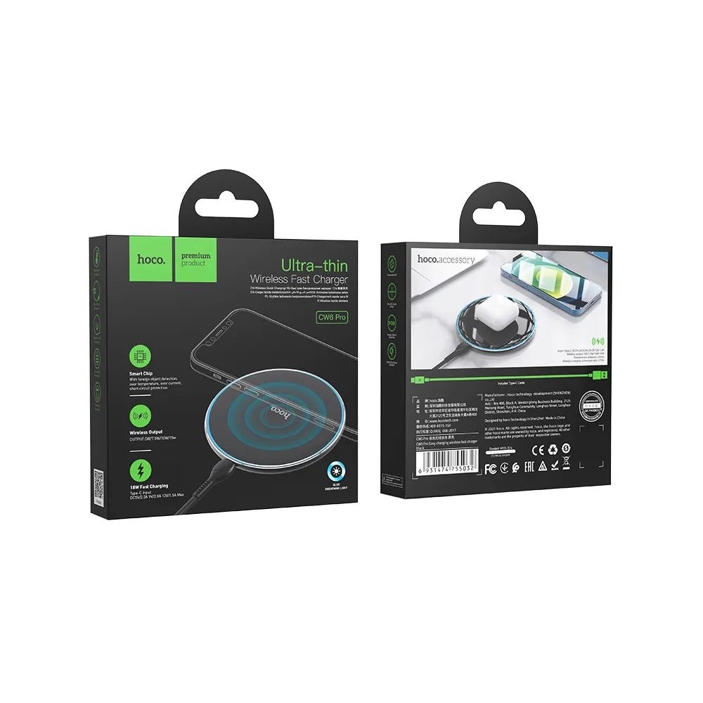 Hoco 2A 15W wireless charger CW6 PRO 
