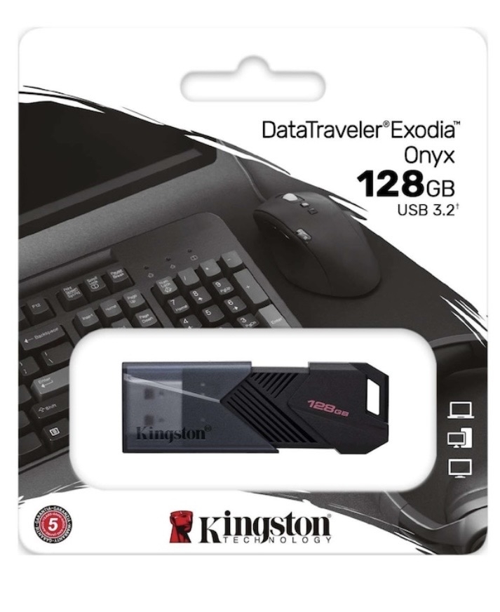 USB FLASH KINGSTON EXODIA ONYX 128GB USB 3.2 