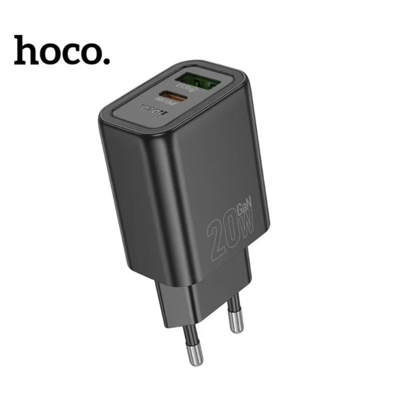 Накрайник адаптер 220V HOCO N61 USB-port Type C-port 20W