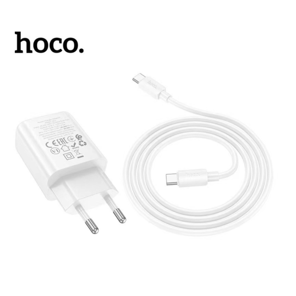 Зарядно устройство HOCO N62 Type C to Type C 220V 30W