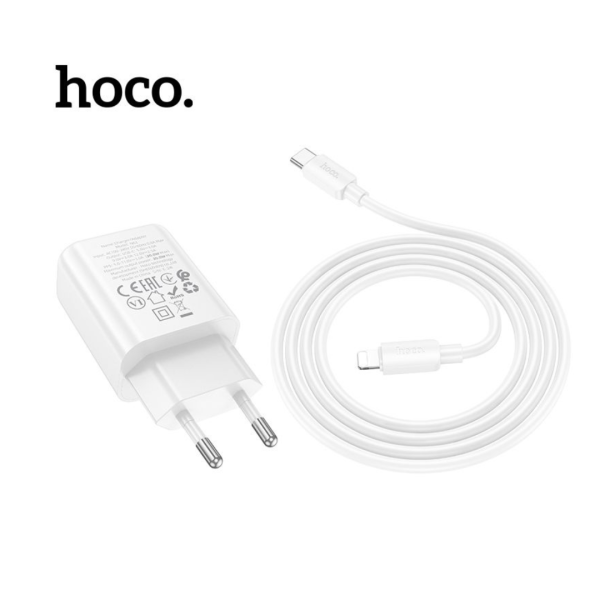 Зарядно устройство HOCO N62 Type C to lightning 220V 30W