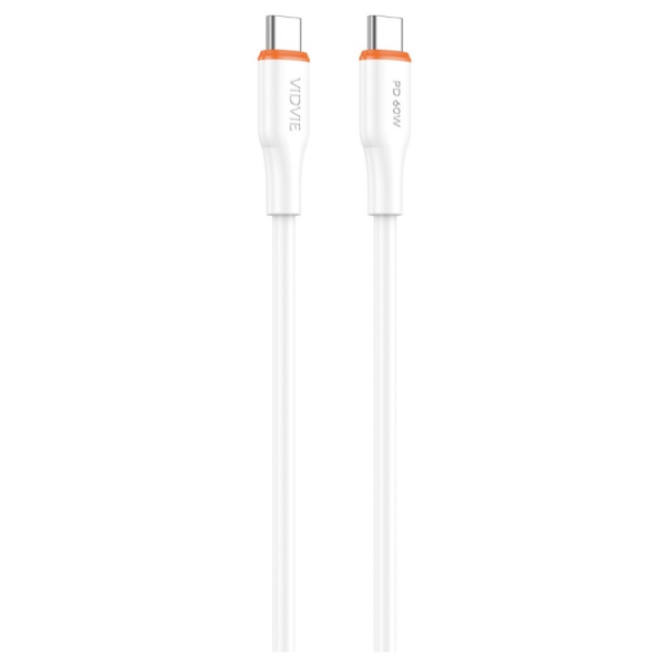 USB кабел VIDVIE CB4031 Type C to Type C 60W 1m
