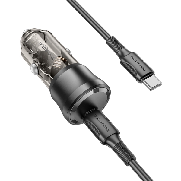 Авто зарядно BOROFONE BZ24 20W Type C to Type C