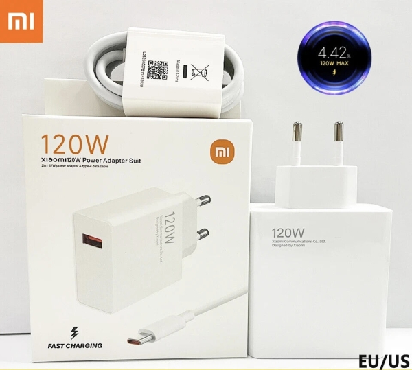 Оригинално зарядно Xiaomi Type C 120W 220V