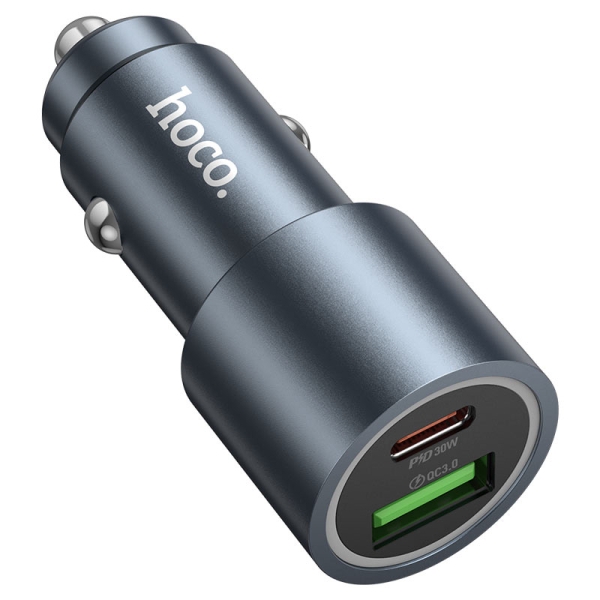 Авто накрайник HOCO Z60 Bloom 48W dual-port PD30W+QC3.0 