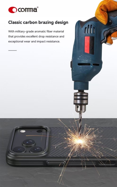 iPhone 17 Comma KEVLAR MAGSAFE SHOCKPROOF CASE