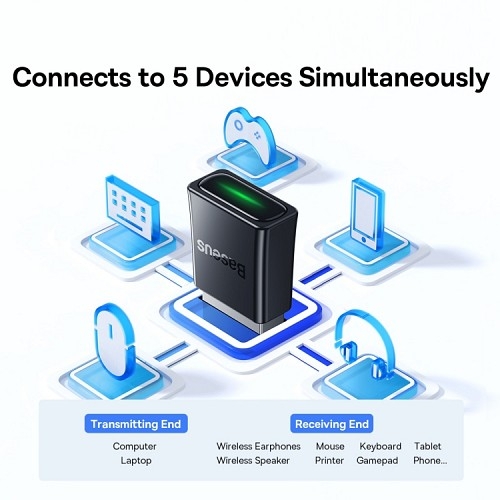 Baseus BA07 Bluetooth 5.3 USB Bluetooth Adapter