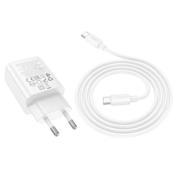 Зарядно устройство HOCO 220V N61 20W/1USB A/1USB C кабел Type C- Type C  