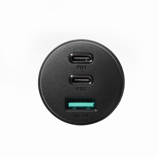 Авто зарядно JOYROOM CL26 70W 3 вградени порта 1 USB  2 USB Type C