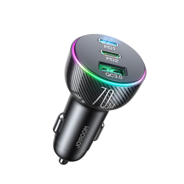 Авто зарядно JOYROOM CL26 70W 3 вградени порта 1 USB  2 USB Type C