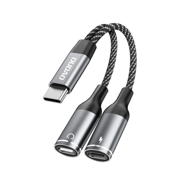Адаптер Dudao L13C+ 2 в 1 USB-C