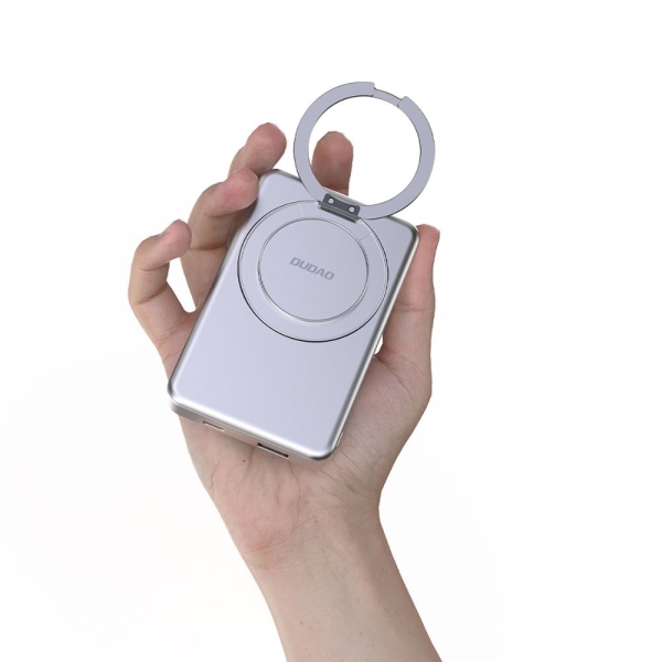Външна батерия Dudao K28 10000mAh PD 22.5W MagSafe с метален корпус и стойка-пръстен 