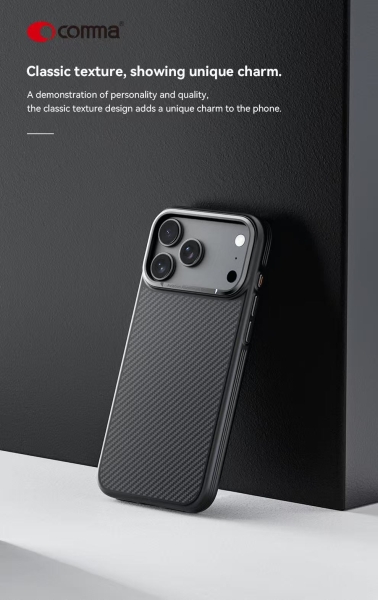 iPhone 18 Pro Max / iPhone 17 Pro Max Comma KEVLAR MAGSAFE SHOCKPROOF CASE